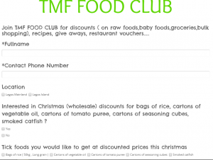 Join TMF Foodclub