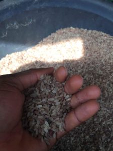 Buying ofada rice in Nigeria